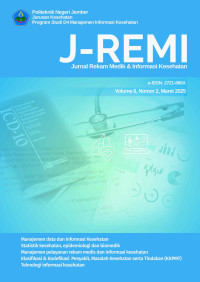 Image of Jurnal - J-REMI : JURNAL REKAM MEDIK DAN INFORMASI KESEHATAN